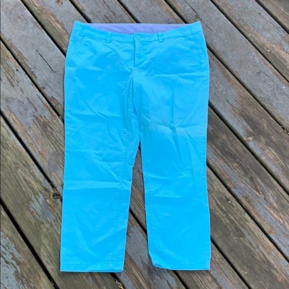 JCP women's pants sz 12 blue-green - Picture 2 of 9